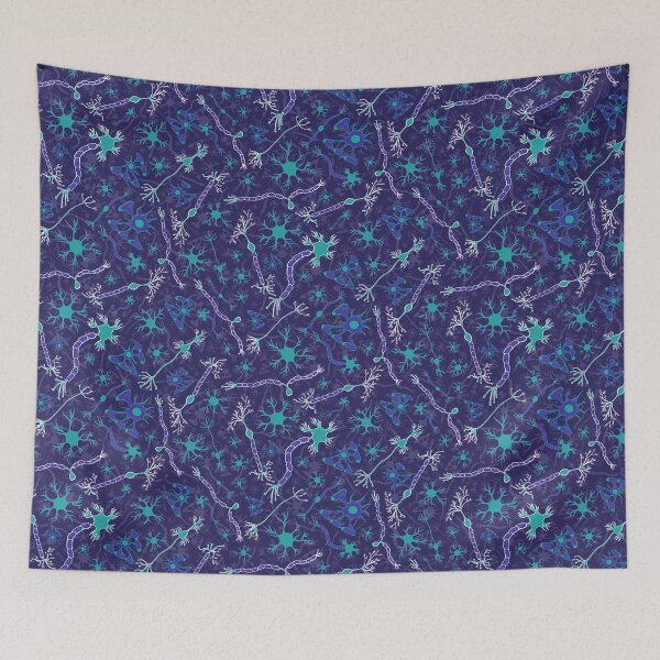 Item preview, Central and Peripheral Nervous System Pattern designed and sold by vividbiology.