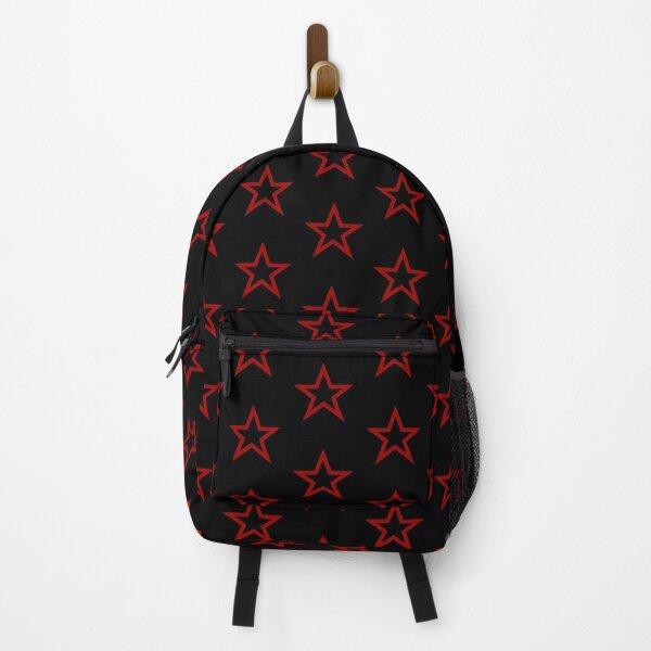 Downtown Girl Aesthetic Red Y2K Star 2000s Cyber Grunge Backpack