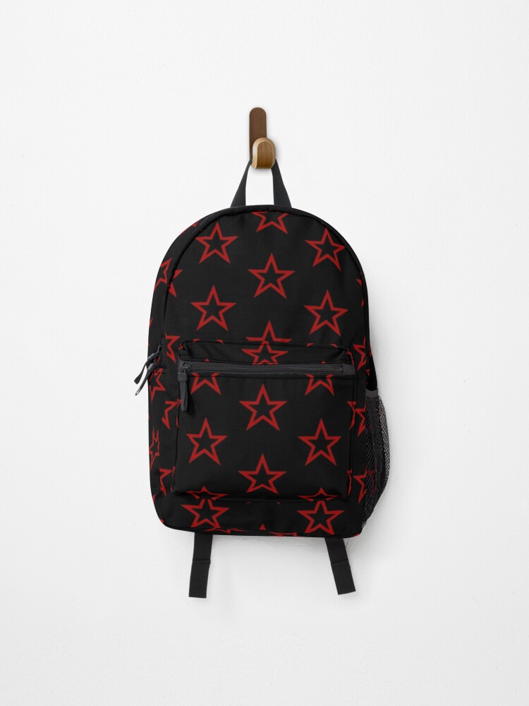 Downtown Girl Aesthetic Red Y2K Star 2000s Cyber Grunge Backpack