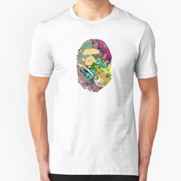 Trippy Bape Ape Slim Fit T-Shirt