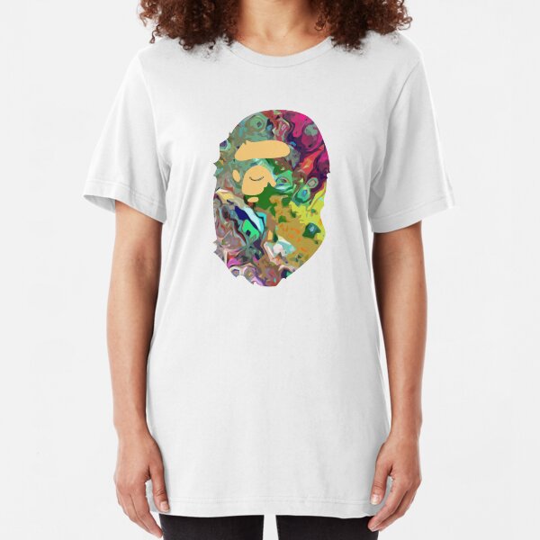 Trippy Bape Ape Slim Fit T-Shirt