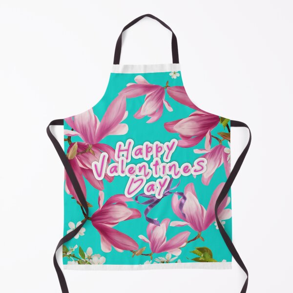 Item preview, Happy valentines day with beautiful festive flowers of a pink magnolia designed and sold by annamiss.