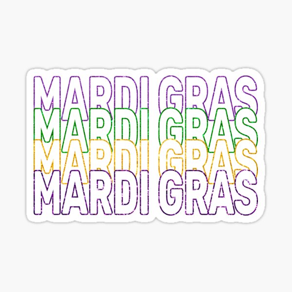 Mardi Gras 2023 Sticker for Sale by VanessaMeseguer