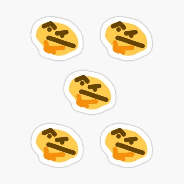 Thonk Emoji Stickers Redbubble