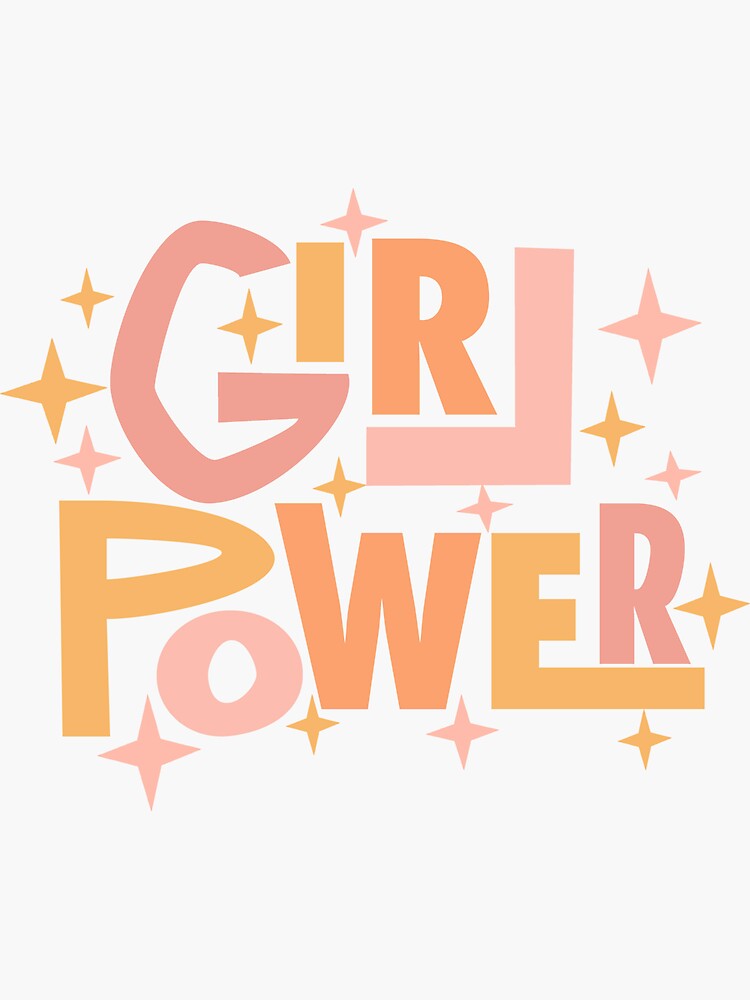 "Girl Power" Sticker for Sale by MiLatibule Redbubble