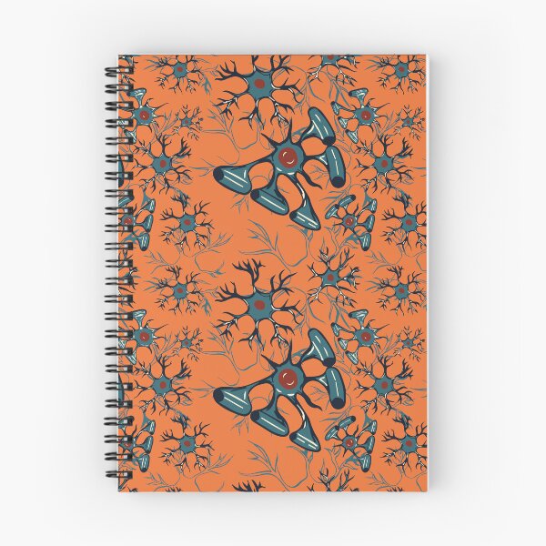 Item preview, Orange Central Nervous System Glial Cells Pattern designed and sold by vividbiology.