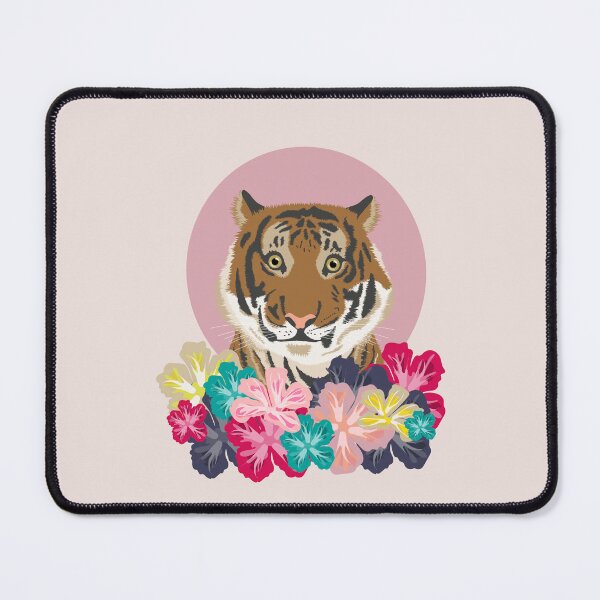 Item preview, Tiger in Florals designed and sold by rcottoncreative.