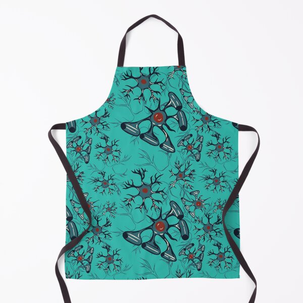 Item preview, Turquoise Central Nervous System Glial Cells Pattern designed and sold by vividbiology.