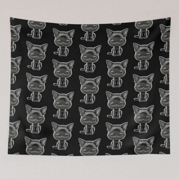 Item preview, Super shiny angry toy black cat designed and sold by w1ckerman.