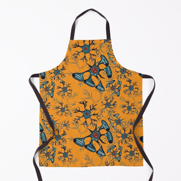 Item preview, Yellow Central Nervous System Glial Cells Pattern designed and sold by vividbiology.