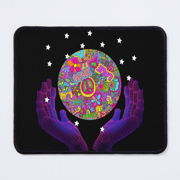 Aperçu de l'œuvre Pouvoir des fleurs style rétro hippie créée et vendue par PrintMaster007.