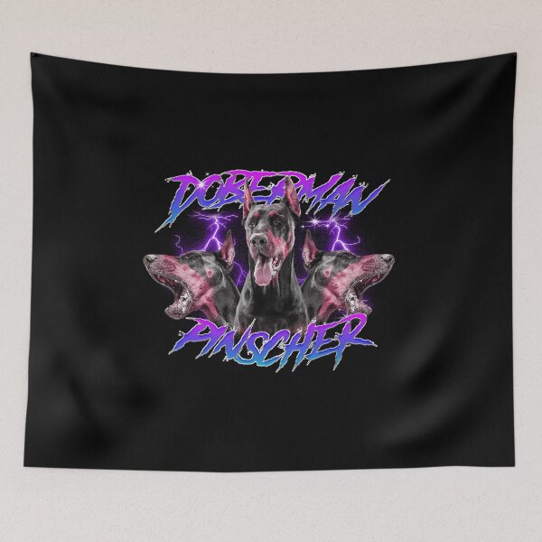Item preview, Doberman Pinscher Streetwear Bootleg Rap 90s designed and sold by TrashLIT.