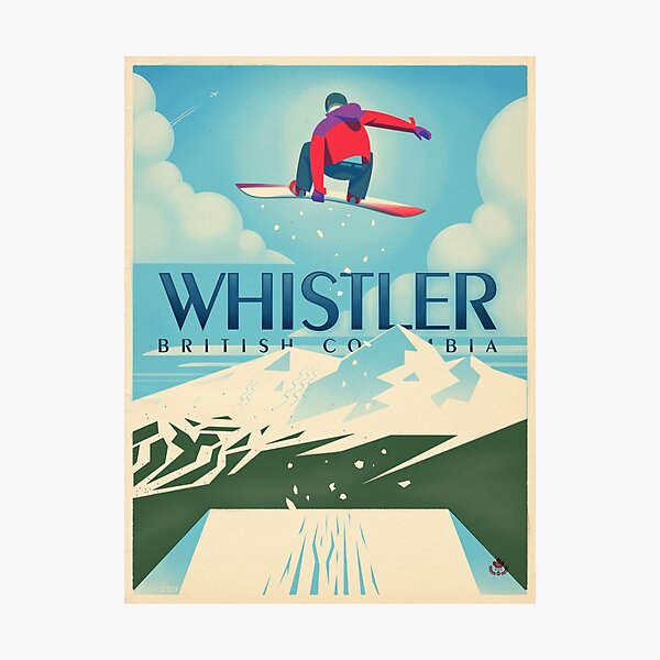 Item preview, "Snowboard Booter" Whistler, BC Travel Poster designed and sold by James Tuer.