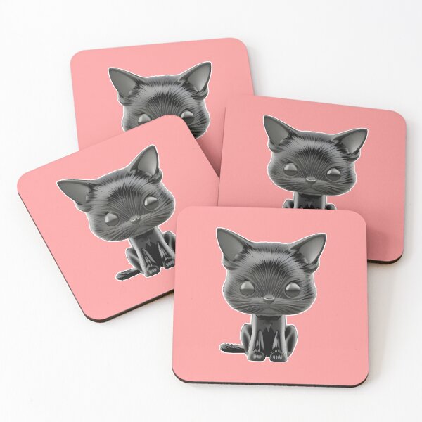 Item preview, Copy of Super shiny angry toy black cat pink designed and sold by w1ckerman.