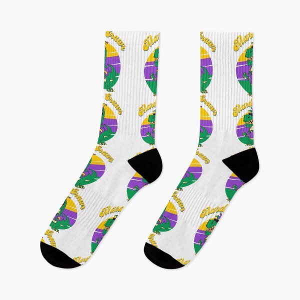 Item preview, Mardi Gras T-Rex Grawr designed and sold by NessiCreates.