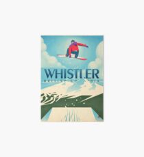 "Snowboard Booter" Whistler, BC Travel Poster Art Board