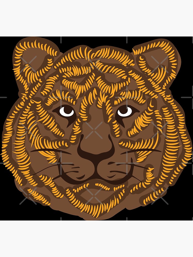 Tiger T-shirt Design. Poster and Sticker Graphic by Arazon Vector