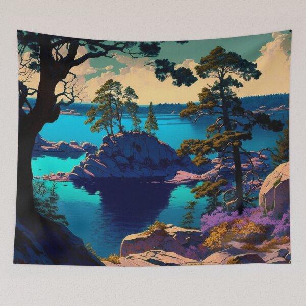 Item preview, Dreaming Georgian Bay (Using Ai for this image) designed and sold by DavidLoblaw.