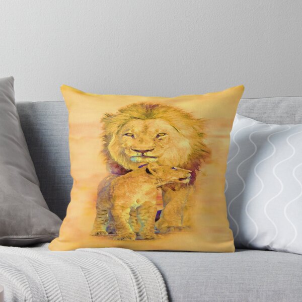 Item preview, lion, tiger, king of the jungle, animals, cartoon, lions face, cartoon, anime, art, watercolour, painting, abstract, acrylic  designed and sold by getlyart.
