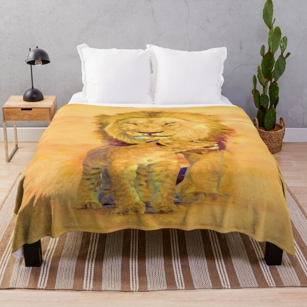Item preview, lion, tiger, king of the jungle, animals, cartoon, lions face, cartoon, anime, art, watercolour, painting, abstract, acrylic  designed and sold by getlyart.