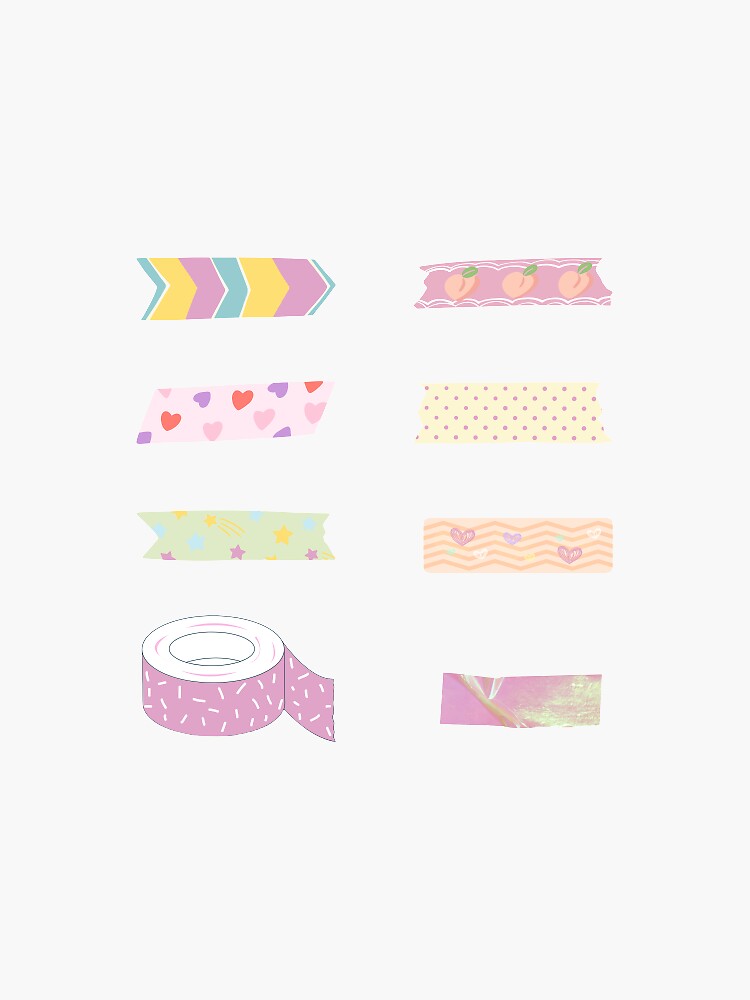 "Scotch Tapes, All Kinds of Tapes, Aesthetic tapes, Washi tapes art