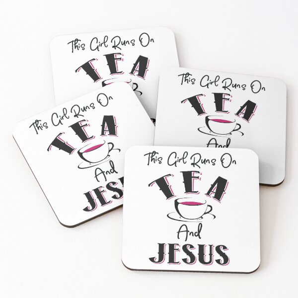 Item preview, This Girl Runs On Tea and Jesus designed and sold by KsuAnn.