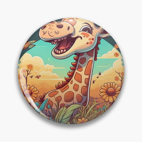 Aperçu de l'œuvre Bringing Joy to Your Day: The Happy Giraffe Surrounded by Wildlife créée et vendue par Zarto.