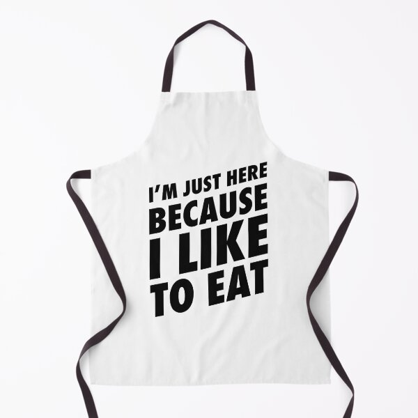 Item preview, I'm Just Here Because I Like To Eat - Funny Food Shirt designed and sold by TeeMonsters.