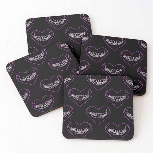 Item preview, Neon Teeth Pattern designed and sold by CoffinBoneArt.