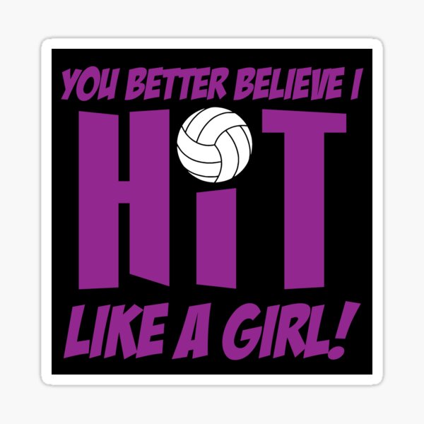 Hit Like A Girl Stickers Redbubble