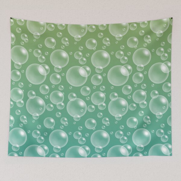 Item preview, Funny Soap Bubbles - Cold Colors designed and sold by stylebytara.