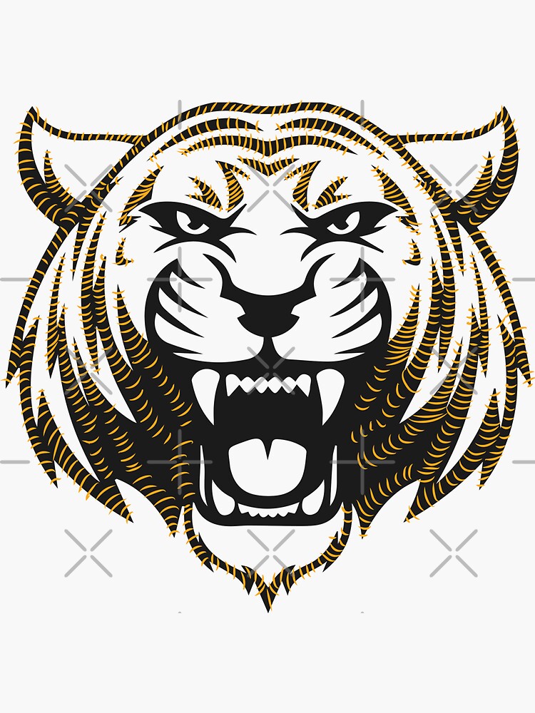 Tiger T-shirt Design. Poster and Sticker Graphic by Arazon Vector