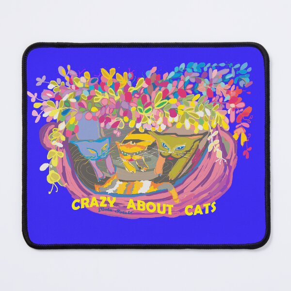 Item preview, I'm crazy about cats designed and sold by Diola Sotelo.