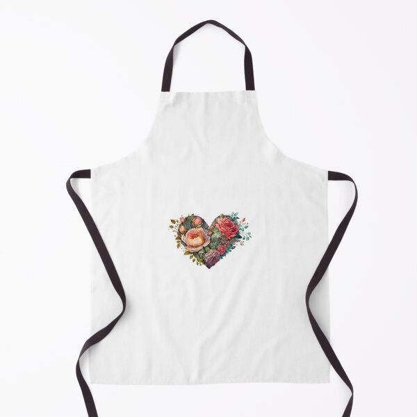 Item preview, Floral Garden Botanical Print with wild flowers Heart Valentines designed and sold by FloralFancy.