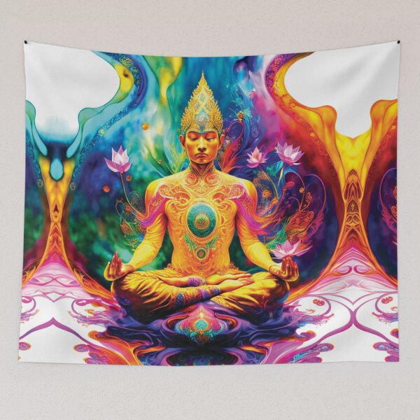 Item preview, meditation,man meditating,serenity,lotus,lotus pose,peace designed and sold by SBlagojevic.