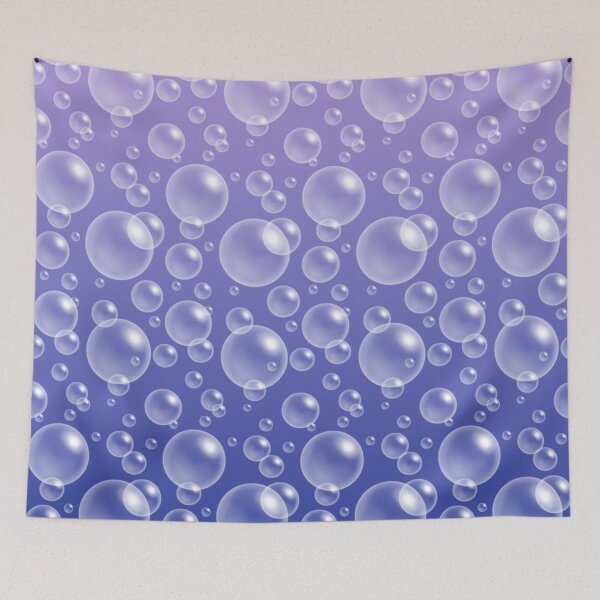 Item preview, Funny Soap Bubbles - Cold Colors designed and sold by stylebytara.