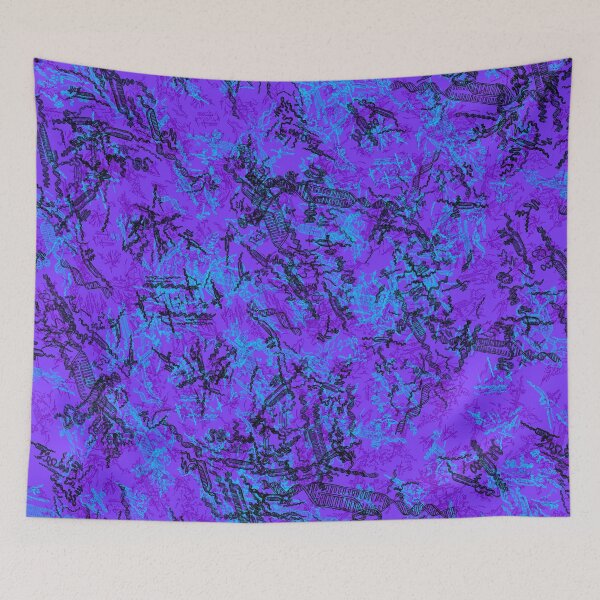 Item preview, Purple and Blue CRISPR Genetic editing Pattern designed and sold by vividbiology.