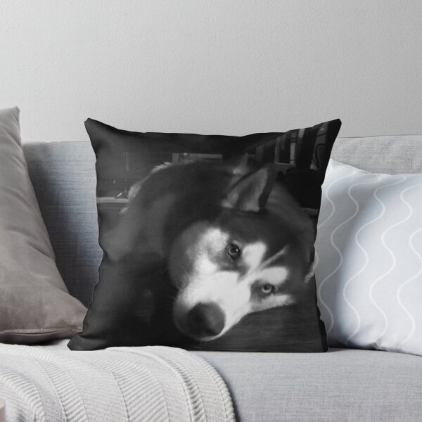 Artikelvorschau, Husky unter einem Tisch entworfen und verkauft von honeyandhive.