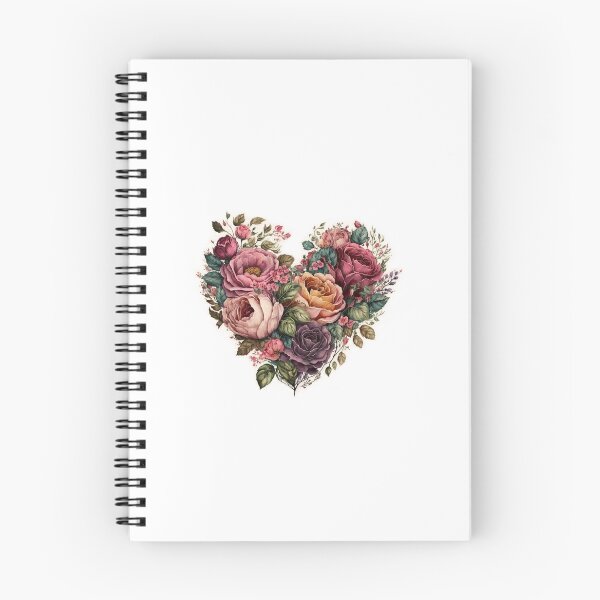 Item preview, Floral Garden Botanical Print with wild flowers Heart Valentines designed and sold by FloralFancy.