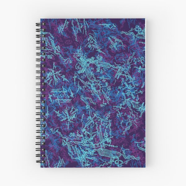 Item preview, Blue and Purple CRISPR Genetic editing Pattern designed and sold by vividbiology.