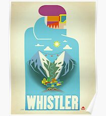 "Blue Bird" Whistler, BC Travel Poster Poster