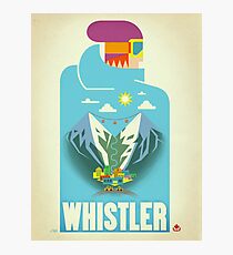 "Blue Bird" Whistler, BC Travel Poster Photographic Print