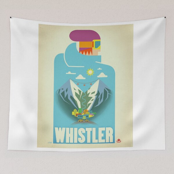 Item preview, "Blue Bird" Whistler, BC Travel Poster designed and sold by James Tuer.