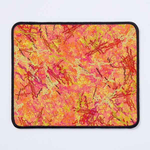 Item preview, Rose and Yellow CRISPR Genetic Editing Pattern designed and sold by vividbiology.