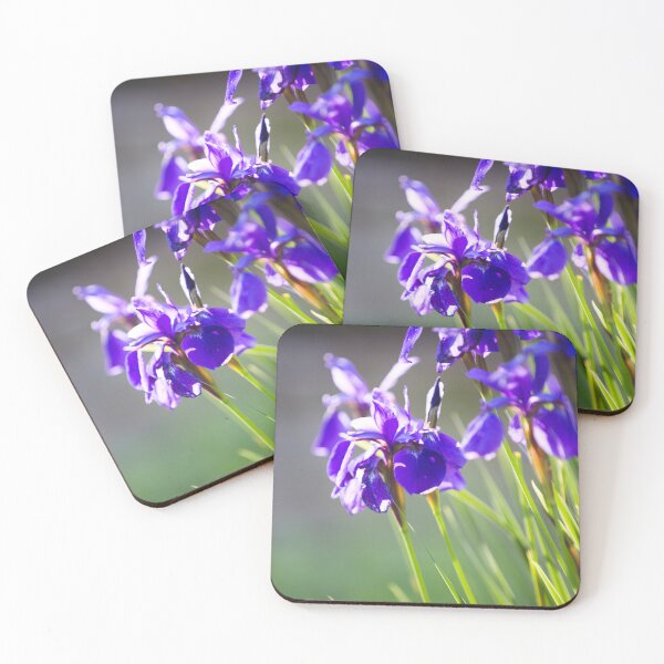 Item preview, Blue iris flowers designed and sold by PatBlancheArt.