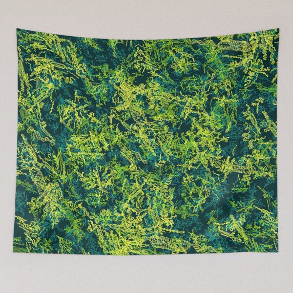 Item preview, Green CRISPR Genetic Editing Pattern designed and sold by vividbiology.