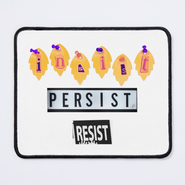 Item preview, Insist. Persist. Resist. designed and sold by LibrosBOOKtique.