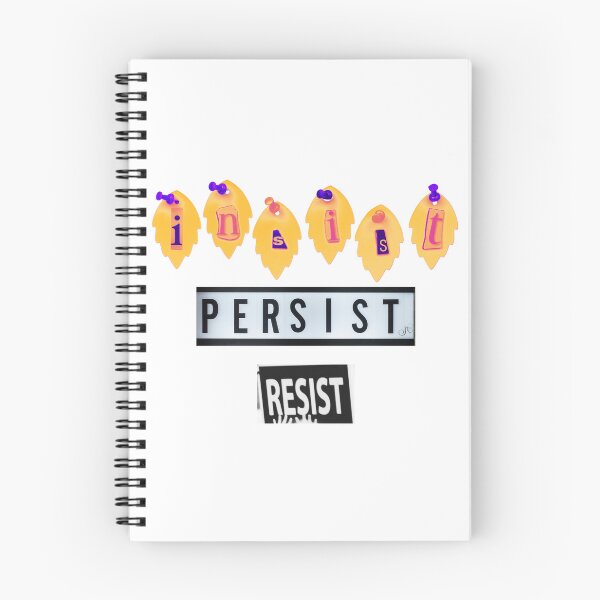 Item preview, Insist. Persist. Resist. designed and sold by LibrosBOOKtique.