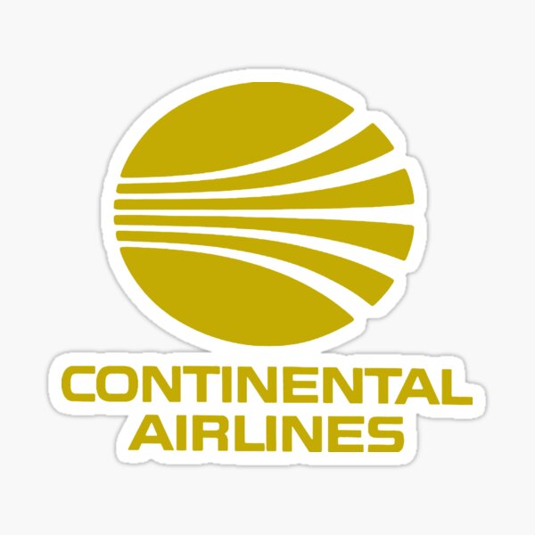 Continental Airlines USA Sticker