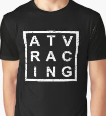 Stylish ATV Racing Graphic T-Shirt